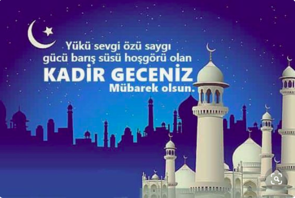 Kadir gecesi mesajları resimli Kadir gecesi sözleri-2019 yeni - Resim: 1