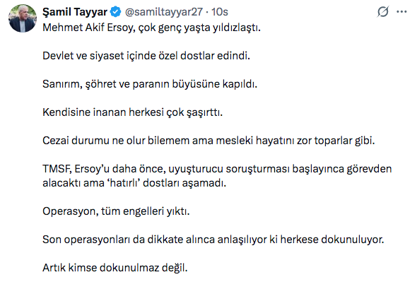 Gazeteci Mehmet Akif Ersoy gözaltına alındı! Şamil Tayyar'dan ‘hatırlı dost’ iddiası - Resim: 0