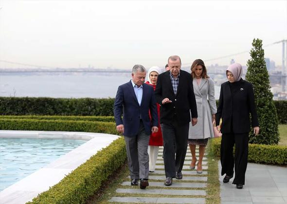  Ürdün Kralı 2. Abdullah İstanbul'da! Erdoğan boğazı tanıttı! - Resim: 1