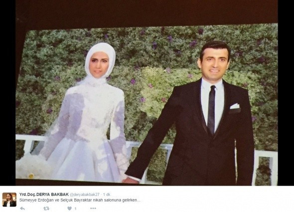 Düğüne gidenler paylaştı Sümeyye Erdoğan'ın gelinliğine bakın! - Resim: 1
