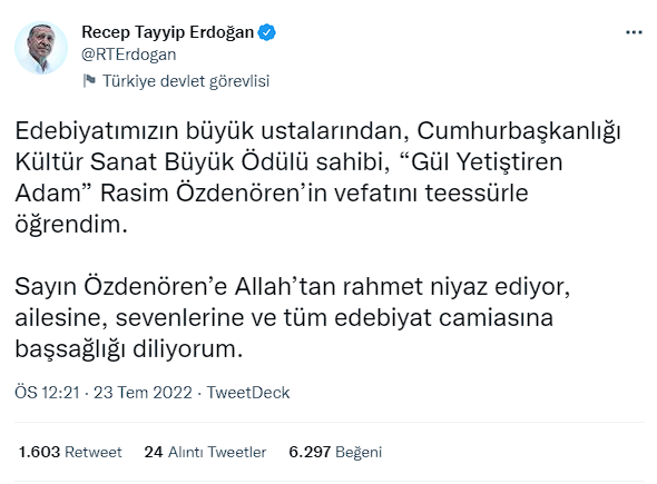 Türk edebiyatının usta yazarı Rasim Özdenören hayatını kaybetti - Resim: 0