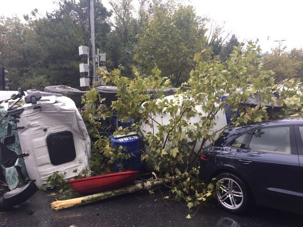 Maslak'ta korkunç kaza olay yerinden ilk görüntüler - Resim: 3
