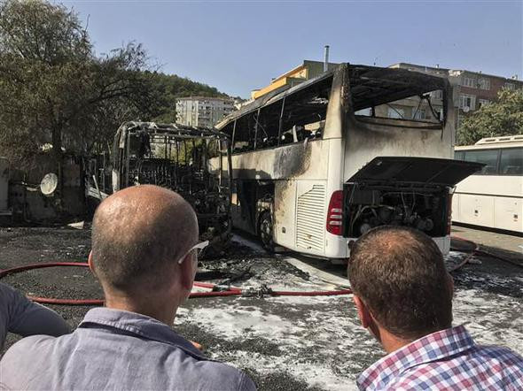 Sarıyer'de korkutan yangın! Yürekler ağza geldi - Resim: 1