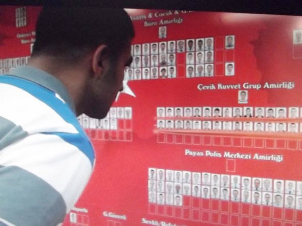 Polisleri böyle sıraya dizdiler - Resim: 2