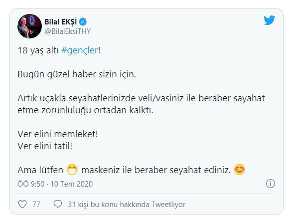 THY 18 yaş altına veli ya da vasi ile seyahat etme zorunluluğunu kaldırdı - Resim: 0