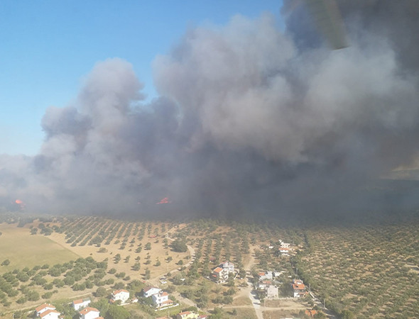 Çanakkale yangınında dehşete düşüren görüntüler! - Resim: 2