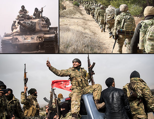 Afrin harekatı dünyanın gündeminde! Bu fotoğrafları geçtiler - Resim: 1