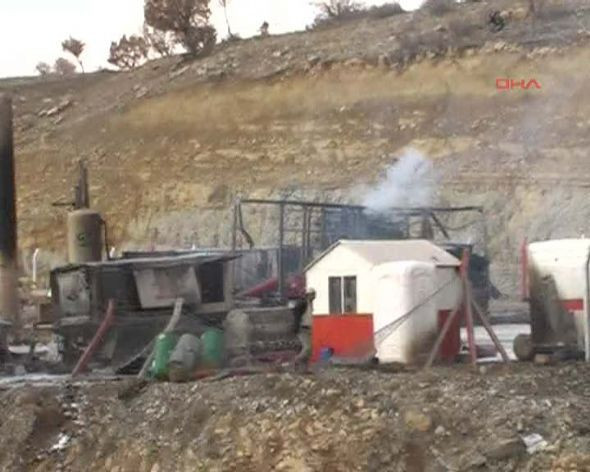 Petrol tesisindeki patlamadan ilk görüntüler - Resim: 1