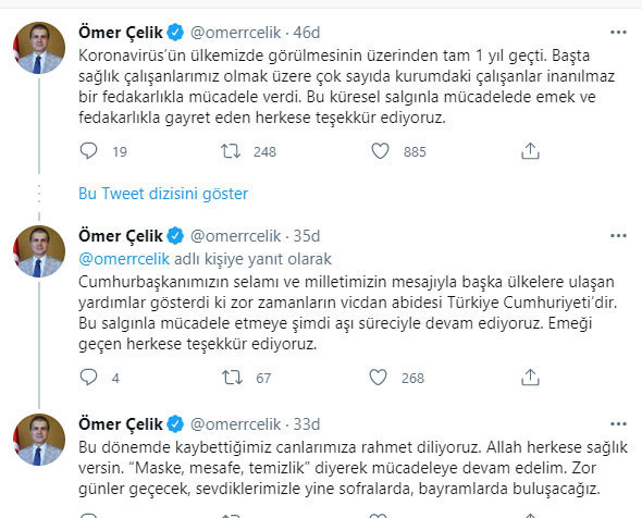 AK Partili Ömer Çelik'ten koronavirüsle mücadele mesajı: Ülkemiz en güçlü mücadelelerden birini verdi - Resim: 0