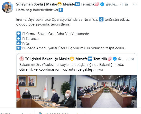 Süleyman Soylu 'Hafta başı haberlerimiz var' diyerek duyurdu! Teröre bir ağır darbe daha - Resim: 0