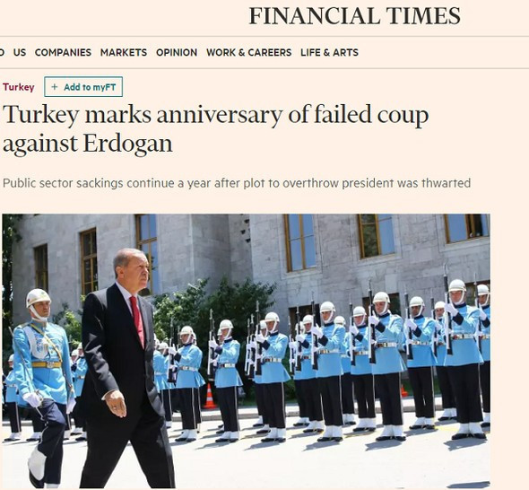 Dünya medyası 15 Temmuz törenlerini böyle gördü! - Resim: 3