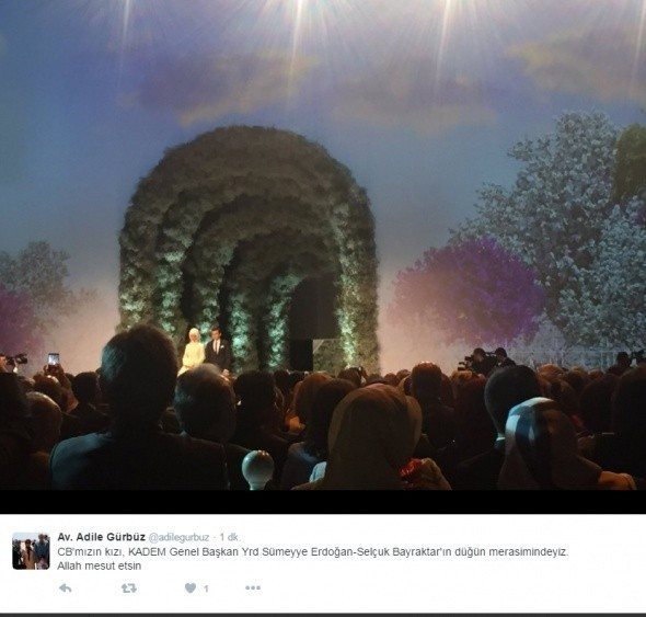 Düğüne gidenler paylaştı Sümeyye Erdoğan'ın gelinliğine bakın! - Resim: 2