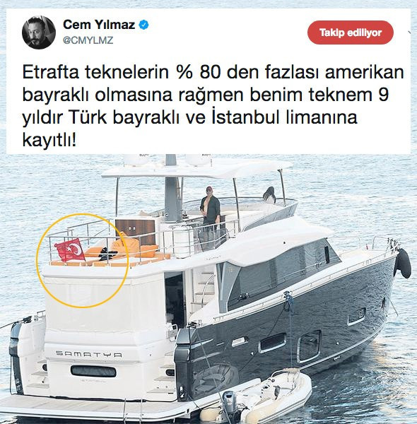 Cem Yılmaz'ın yatındaki ABD bayrağı ne iş! İşin aslı bomba - Resim: 4