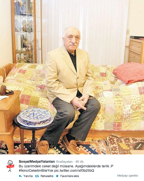 Gülen'in ceketi Twitter'da günün geyiği oldu... - Resim: 1