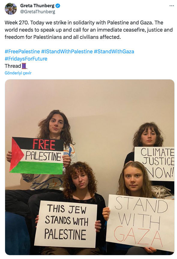 Greta Thunberg paylaştı İsrail çıldırdı! Ders kitaplarından adını siliyorlar - Resim: 0