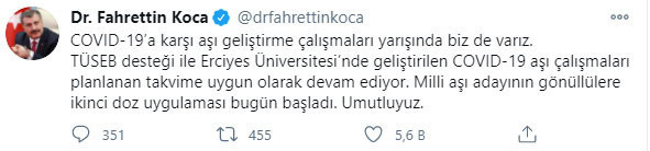 Fahrettin Koca'dan umutlandıran aşı açıklaması - Resim: 0