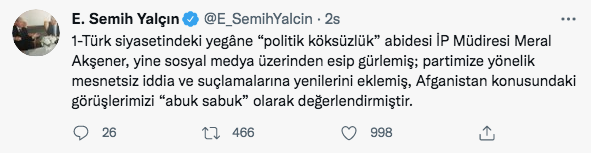MHP'li Semih Yalçın'dan Akşener'e ağır sözler: Odun gibi kaba ifadeler - Resim: 0