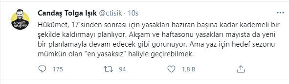 Kademeli normalleşmede yeni iddia: Hedef yaz sezonunu en yasaksız haliyle geçirebilmek - Resim: 0