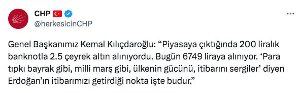 Kılıçdaroğlu'nun çeyrek altın sözleri gündem oldu CHP'den açıklama geldi. - Resim: 0