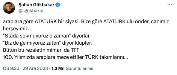 Şahan Gökbakar Süper Kupa krizinde Araplara tepki gösterdi! Takipçilerden Gökbakar'a Disney şoku - Resim: 0