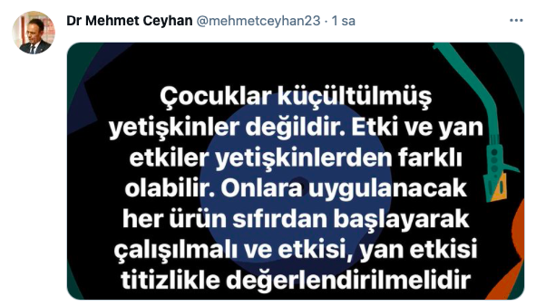 Mehmet Ceyhan'dan çocuklara Çin aşısı onayına tepki - Resim: 0