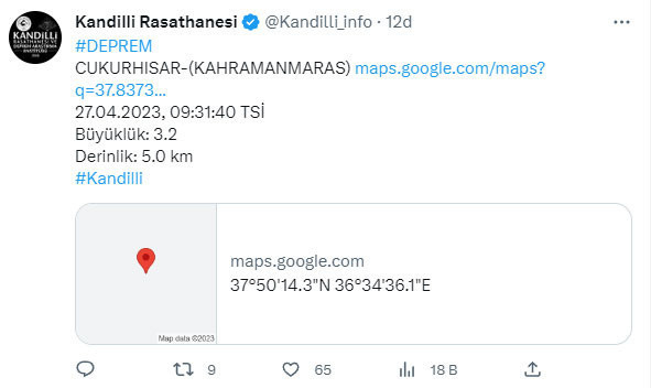 Kahramanmaraş'ta deprem oldu! Kandilli son depremin şiddetini açıkladı - Resim: 0