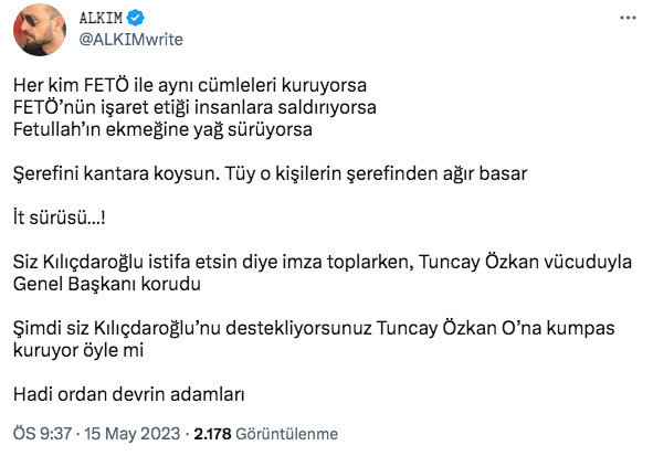 İstifa çağrıları Tuncay Özkan'ı çıldırttı! Özkan, adamı aracılığıyla Bahar Feyzan ve eleştirenlere 'it sürüsü' dedi - Resim: 1