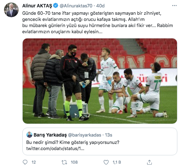 Alinur Aktaş'tan CHP’li Barış Yarkadaş'ın oruç hazımsızlığına tepki - Resim: 1