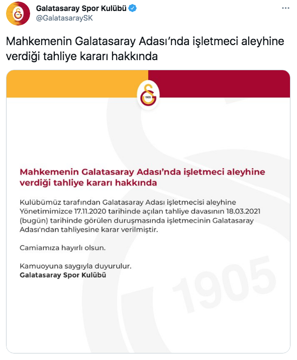 Galatasaray Adası davasında karar verildi - Resim: 0