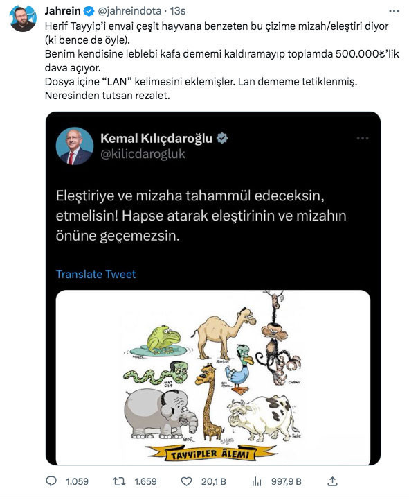 Sosyal medya ünlüsü Jahrein kendisine dava açan Kılıçdaroğlu'nu fena yakaladı! Nereden tutsan rezalet - Resim: 1
