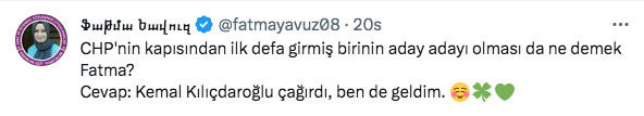 CHP'li aday adayı Fatma Yavuz'un FETÖ firarisi Hakan Şükür'e attığı tweet tepki çekti Hakan Bey az kaldı - Resim: 0