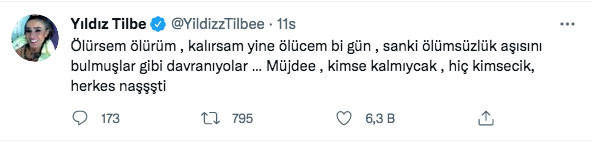 Yıldız Tilbe aşı olmayacağını ilan etti: Ölürsem ölürüm sanki ölümsüzlük aşısını bulmuşlar - Resim: 0