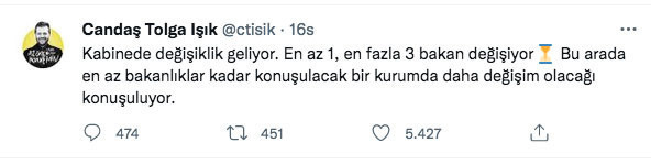 Kabine kulisi bomba! En az 1 en fazla 3 bakan değişecek Candaş Tolga ışık duyurdu - Resim: 0