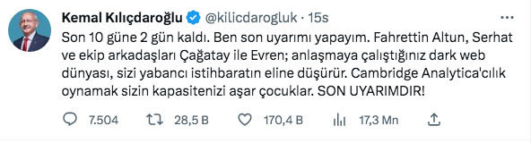 Cumhurbaşkanı Başdanışmanı Küçükyılmaz’dan Kılıçdaroğlu’na: Fuat Avni üslubu - Resim: 0