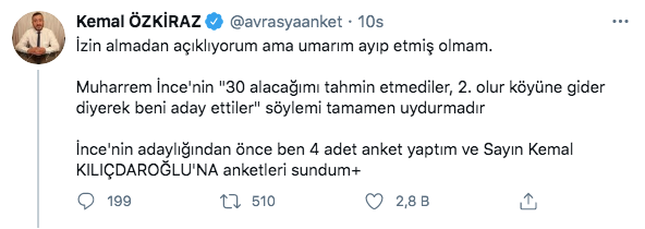 Kemal Özkiraz'dan Muharrem İnce'ye ağır sözler! Yalanın istikbali olmaz - Resim: 0