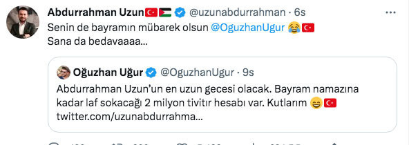 Abdurrahman Uzun 'açın kombileri' dedi Oğuzhan Uğur paylaştı: Laf sokacağı 2 milyon tivitır hesabı var - Resim: 1