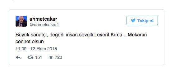 Sanat dünyasından Levent Kırca mesajı - Resim: 1