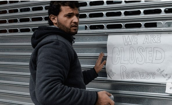 New York'ta esnaf kepenk kapattı - Resim: 1