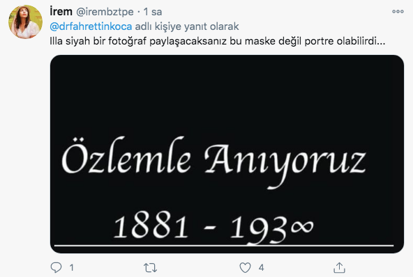 Fahrettin Koca’nın '10 Kasım Atatürk'ü anma' paylaşımı olay yarattı - Resim: 1