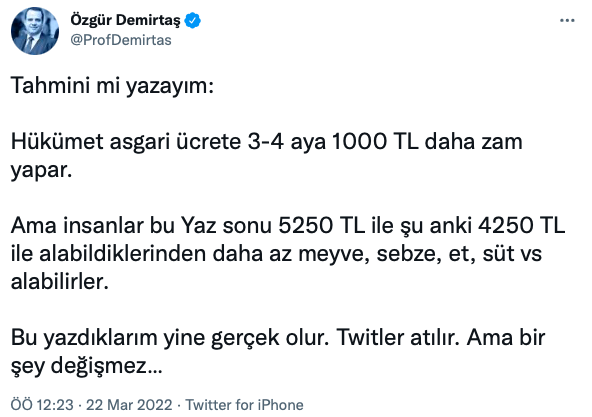 Asgari ücret 5250 lira olacak Özgür Demirtaş zam tahminini açıkladı - Resim: 0