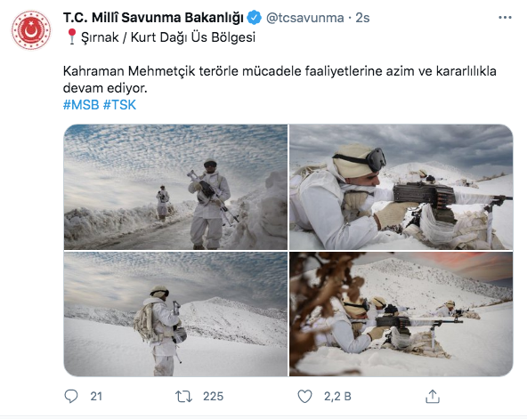 MSB: Mehmetçik, Kurt Dağında terörle mücadeleye devam ediyor - Resim: 0