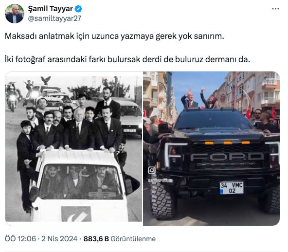AK Parti seçimi neden kaybetti? Şamil Tayyar'ın paylaştığı iki fotoğraf gündem oldu - Resim: 0