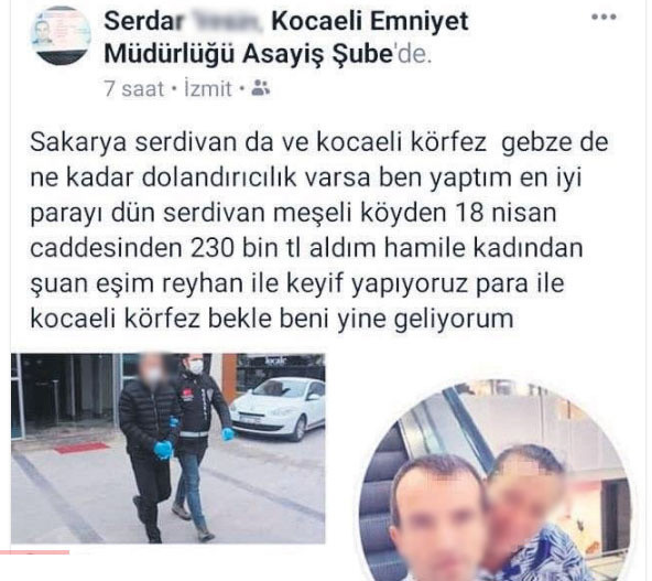 Sakarya'daki tacizci dolandırıcı çıktı! 'Paraları keyifle yiyoruz' paylaşımı - Resim: 1