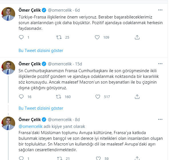 Macron'un hadsiz açıklamaları! AK Parti Sözcüsü Ömer Çelik'ten sert tepki - Resim: 0