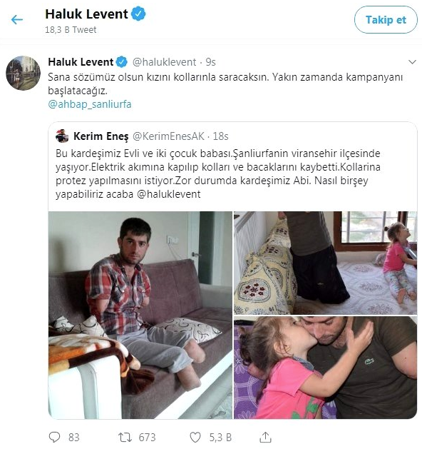 Sanatçı Haluk Levent duyarsız kalamadı! 'Sana sözümüz olsun kızını kollarınla saracaksın' - Resim: 2