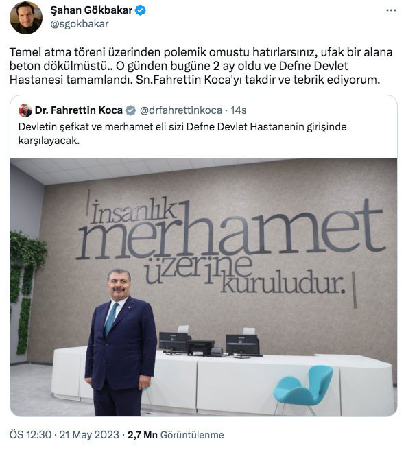 Şahan Gökbakar Fahrettin Koca'yı tebrik etti hedef oldu - Resim: 2