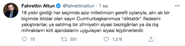 Fahrettin Altun'dan CHP'li Özel'e 'diktatör' yanıtı: Satılmış, lejyöner... - Resim: 1