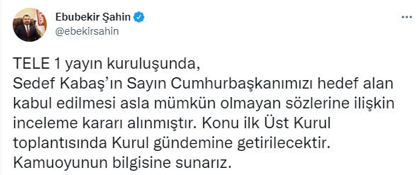 Sedef Kabaş'ın sözlerine RTÜK'ten inceleme - Resim: 0