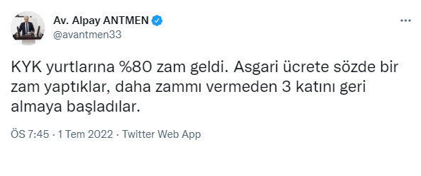 Asgari ücret zammı sonrası fahiş artış! KYK yurtlarına yüzde 80 zam geldi iddiası - Resim: 0