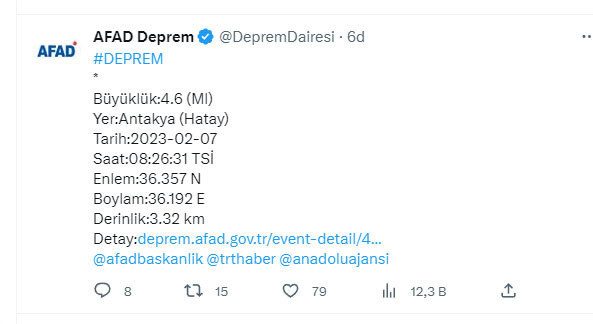 Yeni deprem oldu! AFAD duyurdu Hatay'da büyük panik - Resim: 0